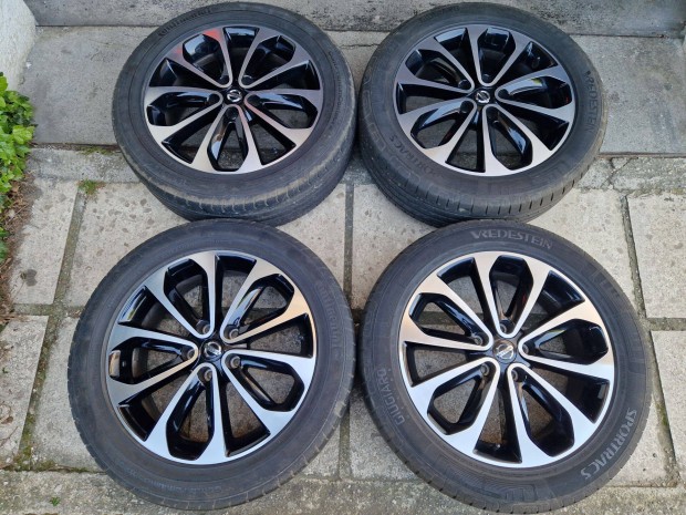 18" 18 gyri Nissan Qashqai X-trail alufelni 215/55 R18 gumikkal felni