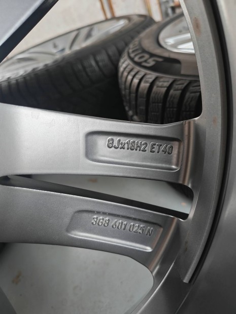 18" 5x112 VW Arteon, Passat B8 "Sebring" alufelni szett jszer!