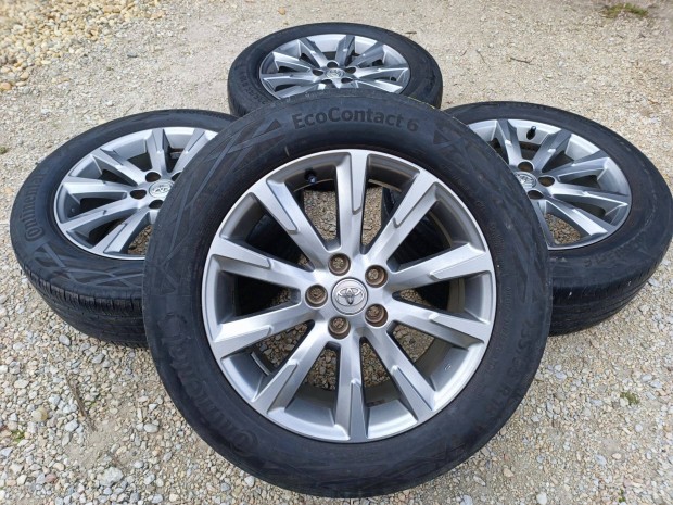 18" Gyári Toyota alufelni 5*114,3 Continental nyári gumik Rav4 XA40