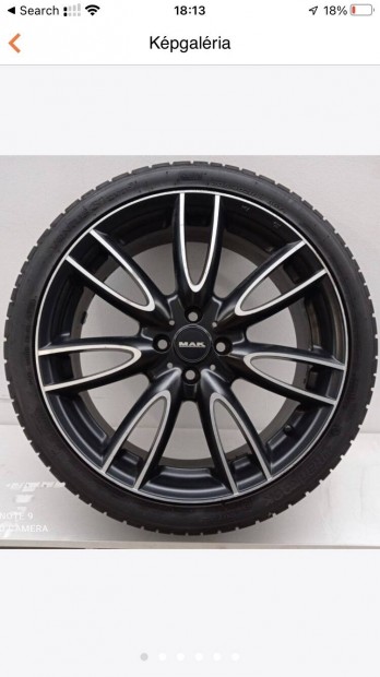 18" MAK alufelni 4x100, Hankook 205/40 R18 felni Mini