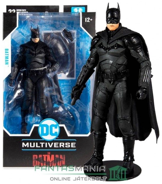 18 cm DC Multiverse The Batman 2022 mozi Robert Pattinson Batman figur