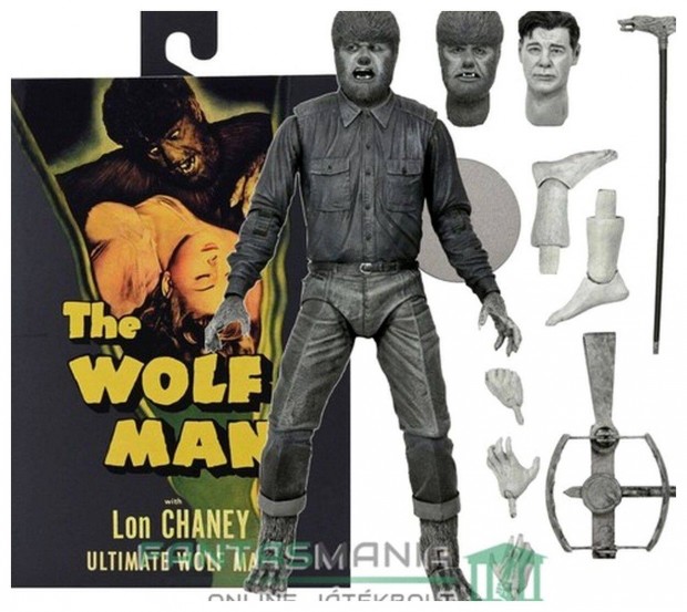 18 cm Farkasember / Universal Monsters Wolfman figura Ultimate Neca