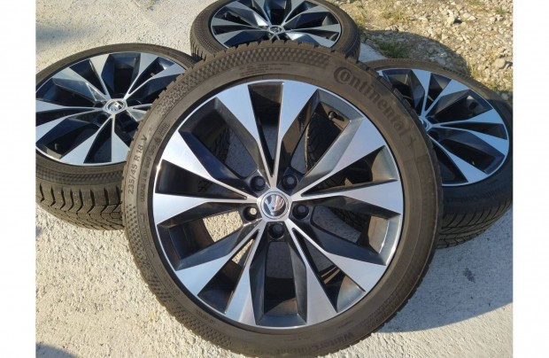 18 gyári Skoda Cassiopeia alufelni Superb 5x112 Continentál téli gumi