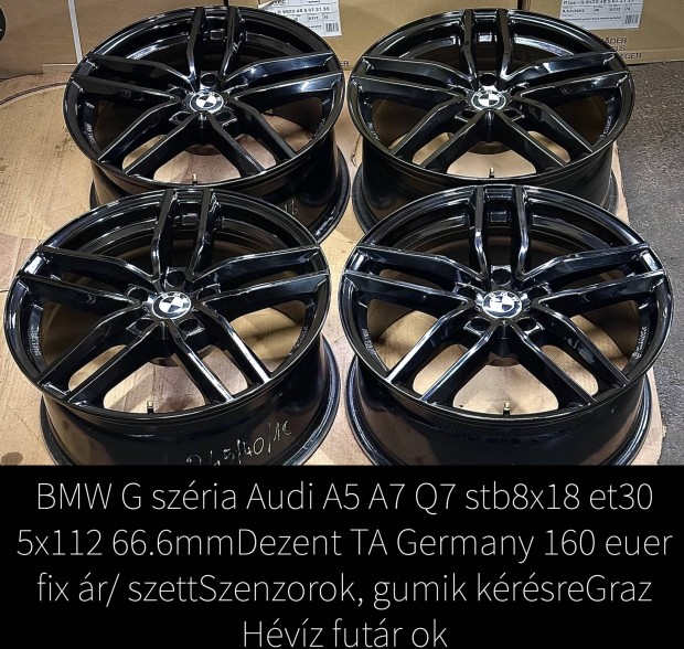 18zoll 5x112 alufenik BMW G szeria Audi A5 a7 s5 rs srb