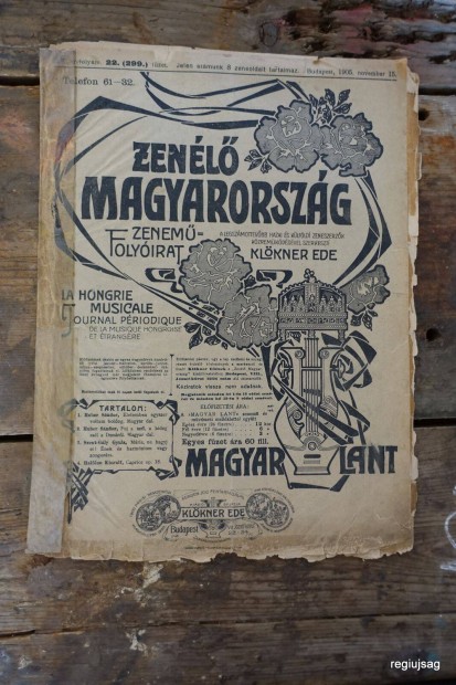 1905 november 15 / Zenl Magyarorszg / Ssz.: 25536