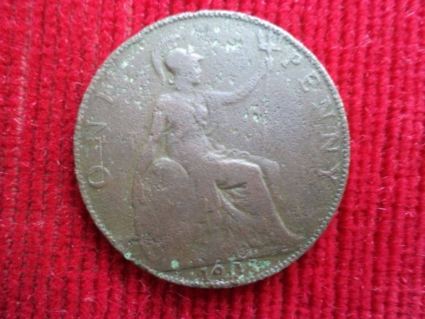 1908-as 1 penny elad