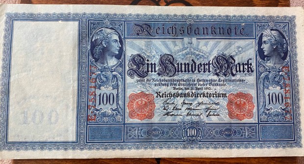 1910 Nmetorszg szz mrka birodalmi bankjegy