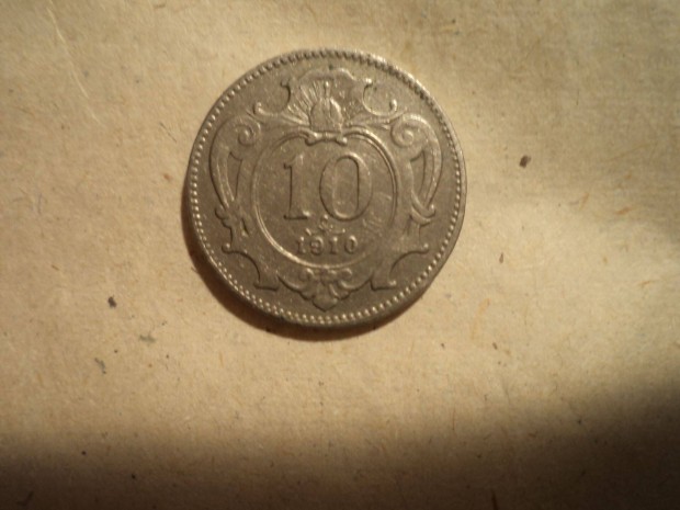 1910-es 10 korons elad