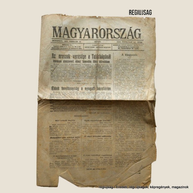 1917 februr 26 / Magyarorszg / Eredeti jsg Ssz.: 29434