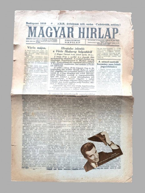 1919 mjus 1 / Magyar Hirlap / jsg - Magyar / Napilap