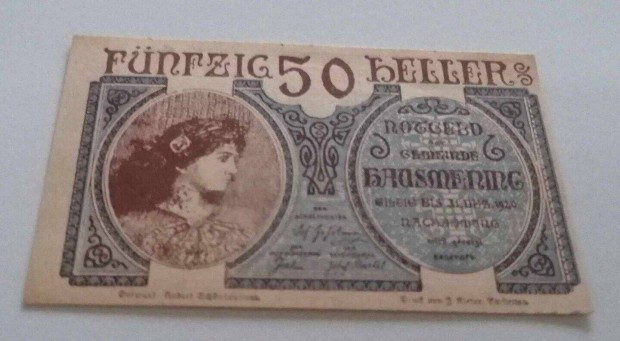 1920 /50 Heller UNC Osztrk Szksgpnz