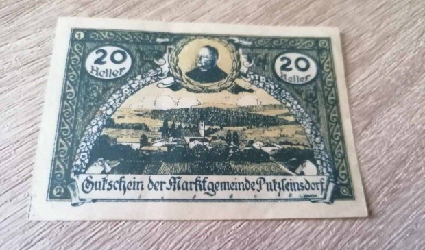 1920 / 20 Heller Szksgpnz Ausztria