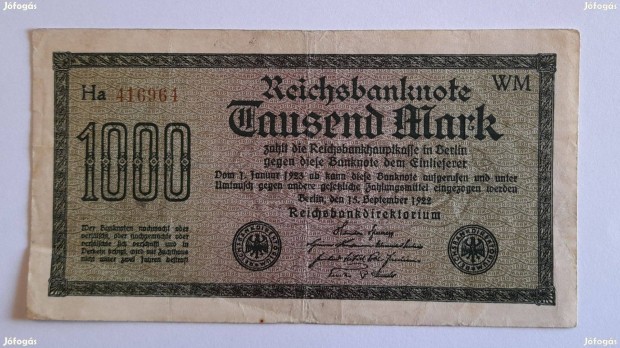 1922 / 1000 Mrka Nmetorszg (2)
