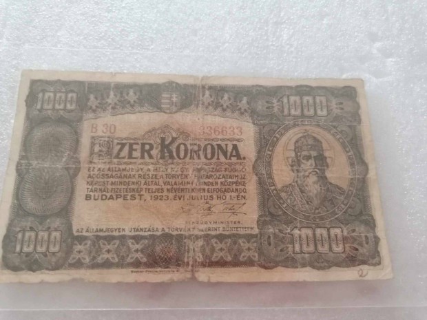 1923 / 1000 Korona Magyarorszg (MM)