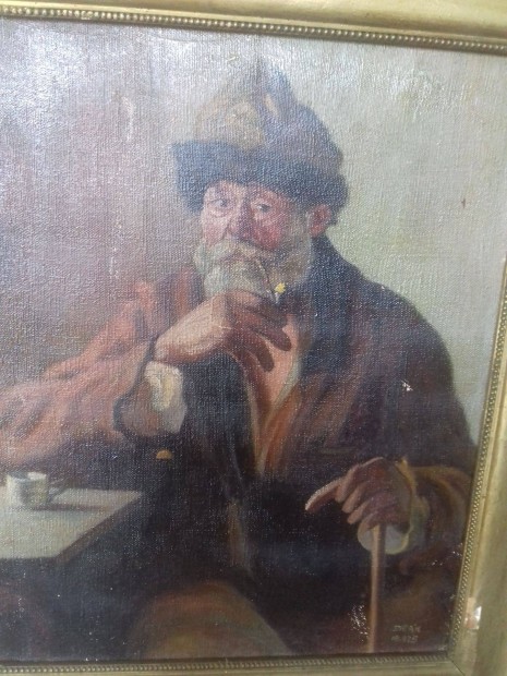 1925-s olajjal vszonra festett portr (szignzott)