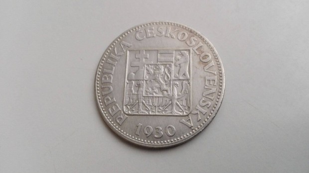 1930-as ezst Csehszlovk 10 korona