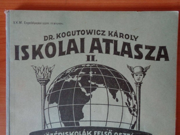 1934-es kiads iskolai atlasz