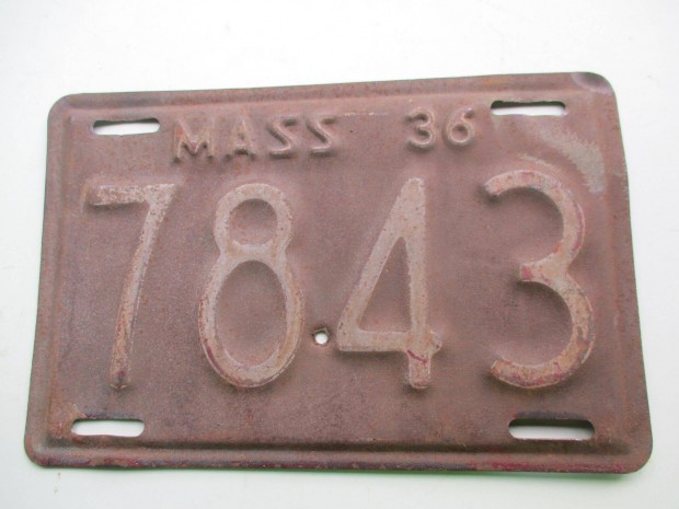 1936-os (!) USA rendszm Massachusetts llambl elad!