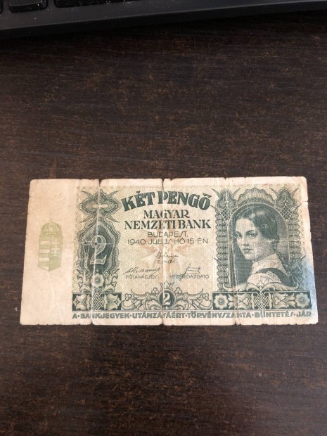 1940 2 peng bankjegy