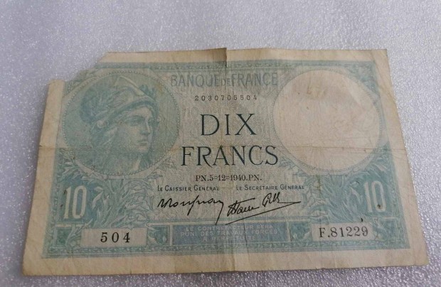1940 / 10 Francs Franciaorszb (15)