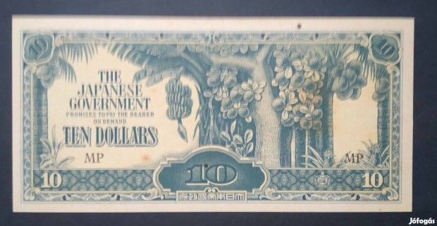 1942 / 10 Dollars Malajzia Japn Megszlls (M)
