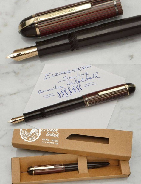 1942-es Eversharp Skyline amerikai tlttoll 14k heggyel, 1 v gari