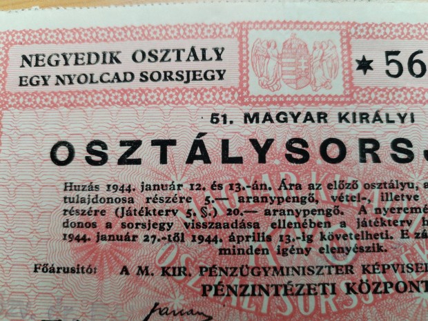1944-es Magyar Kirlyi Osztlysorsjtk