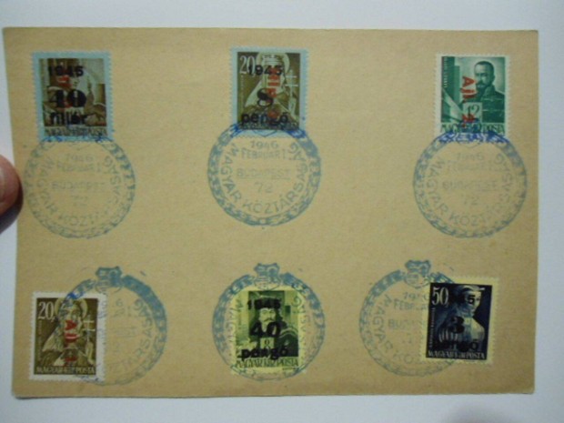 1945.vi rgi Magyar blyegek eladk.Stamps For Sale.300 Eur