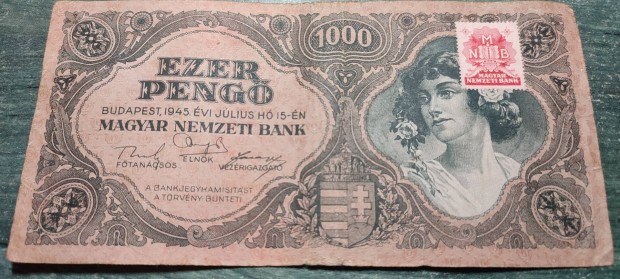 1945-s 1000 Peng MNB blyeggel UNC