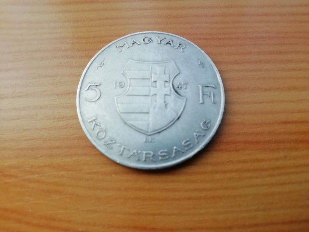 1947-es ezüst 5 Forintos