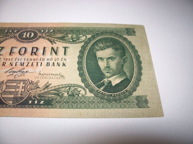 1947 vjrat 10 forintos. Ritka. Kp szerint