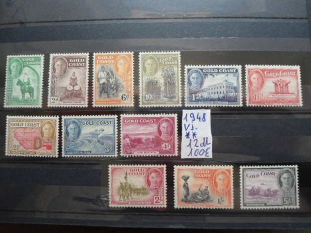 1948.Aranypart blyegek elad.Stamps For Sale Gold Coast.ra:100 Eur