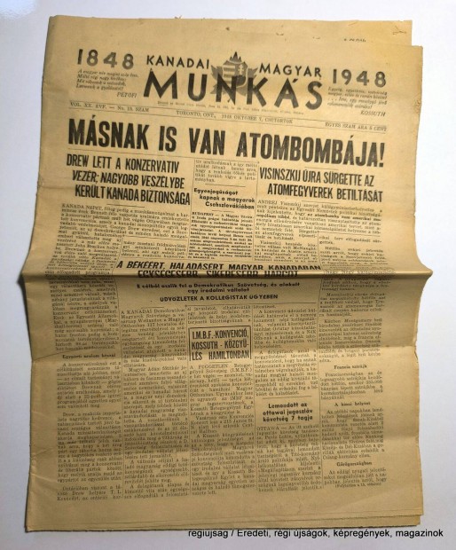 1948 oktber 7 / Kanadai Magyar Munks / jsg - Magyar