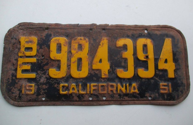 1951-es Californiai USA rendszm