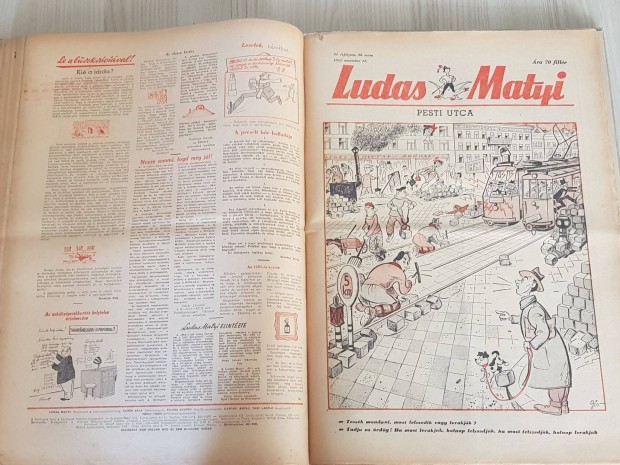 1955. Ludas Matyi heti(vicc)lap teljes vad (52 szm) egybektve elad