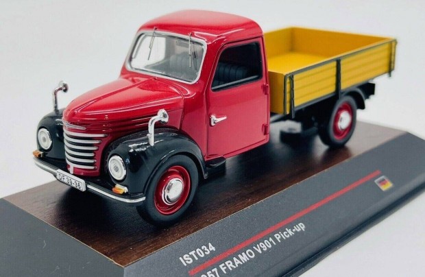 1957 IST Models 034 Framo V901 Pick-Up Red-Black 1.43 DDR modell
