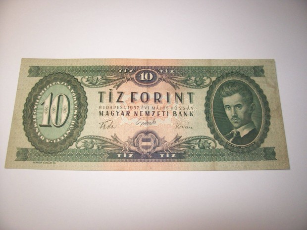 1957 vjrat 10 forintos. Ritka. Kp szerint