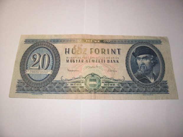 1957 évjáratú 20 forintos. C027. Ritka. Kép szerint