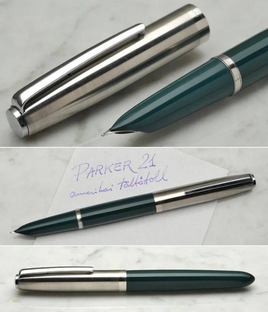 1958-as Parker 21 pumpás szívószerkezetű amerikai töltőtoll