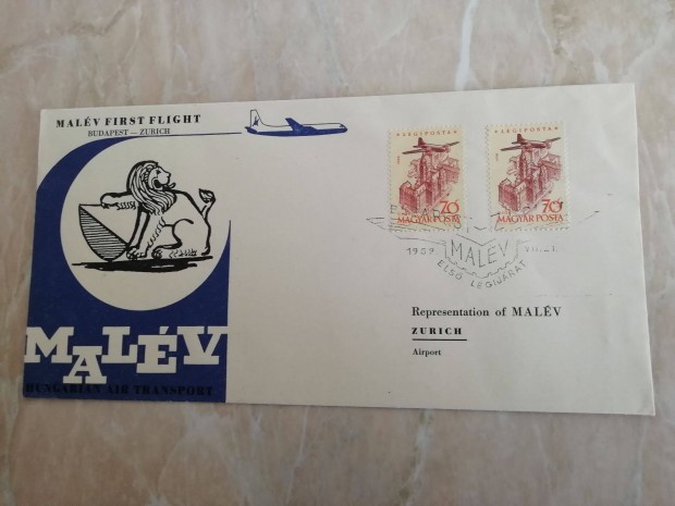 1959-es Els Malves Lgijrat FDC Zrikbe