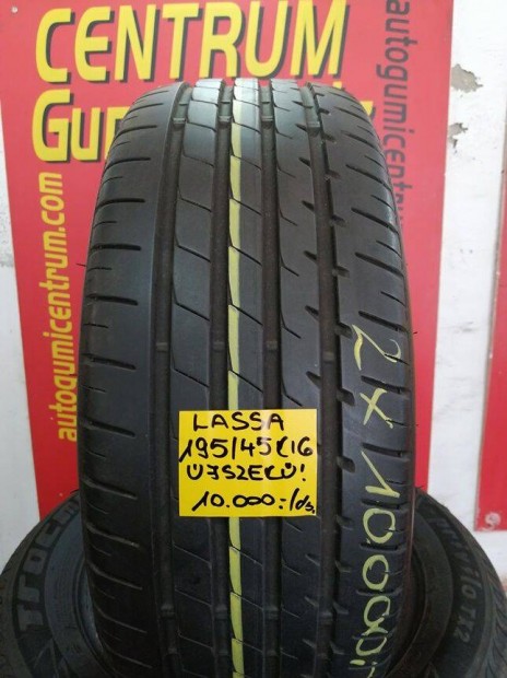 195/45r16 hasznalt nyari gumi Lassa 2db 10.000 Ft