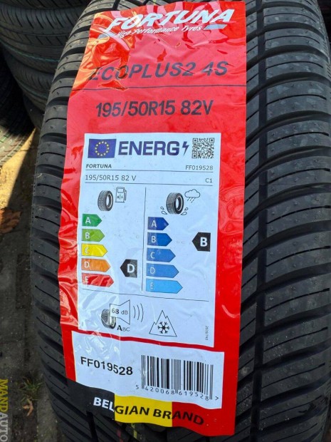 195/50R15 Fortuna Ecoplus2 4Season,Új négy évszakos gumi