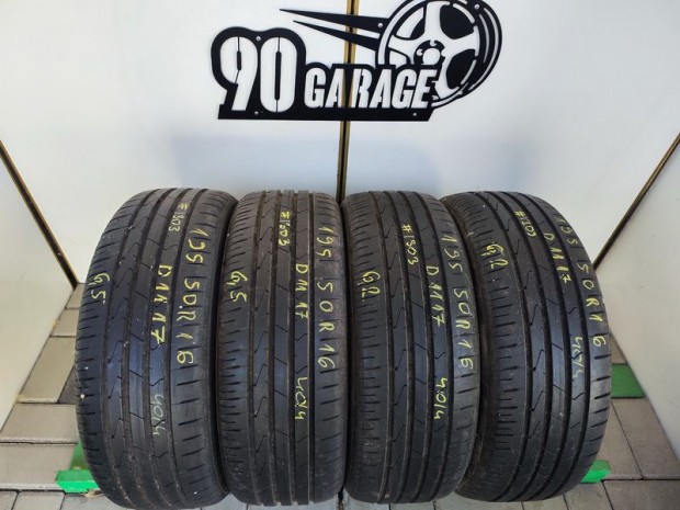 195/50 R16 Hankook 4db Nyárigumi 90Garage #1303