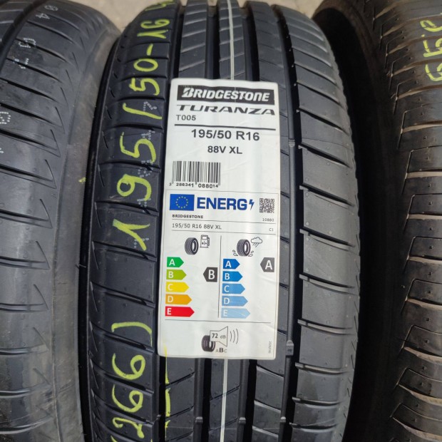 195/50 R16 Új!! Bridgestone nyári gumi 48000ft a 2db/266/