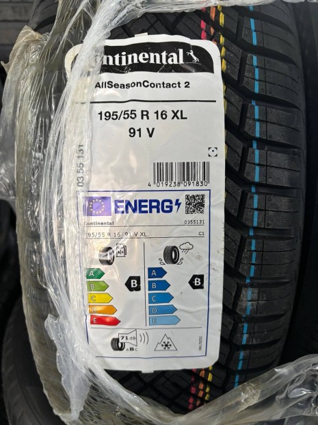 195/55R16 195/55 R16 új Continental négyévszakos gumi Dot24 Ár/db