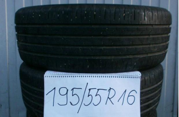 195/55 R16 Continental/Pirelli ny�rigumi 4 db