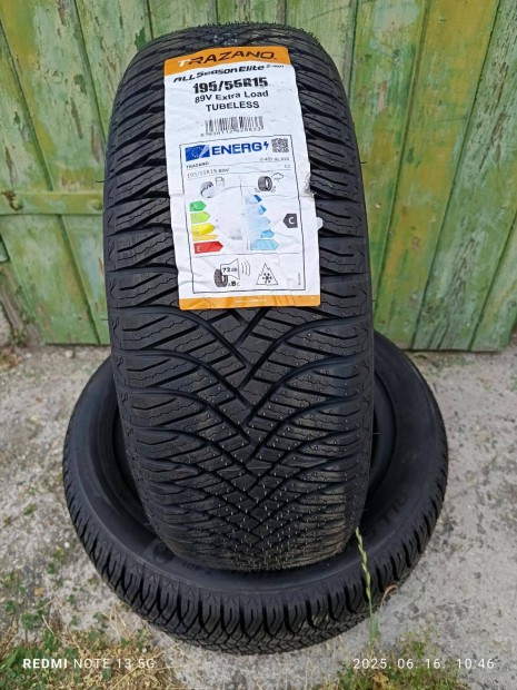 195/55 r15 Új 2db Trazano 4évszakos gumi eladó
