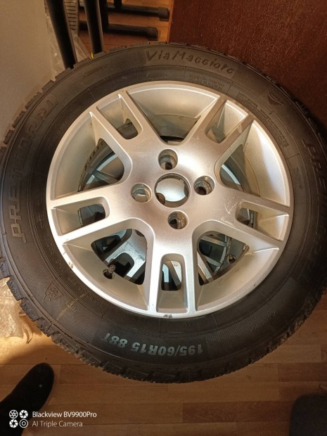 195/60 R15 4*108 Et 52,5 tli gumi 7mm