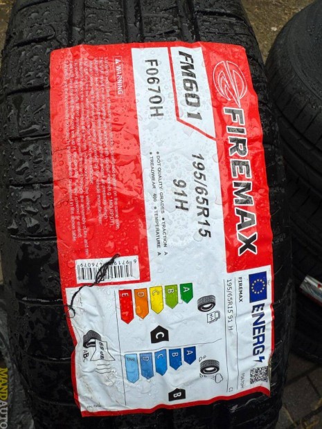 195/65R15 Firemax FM601,Új nyárigumi