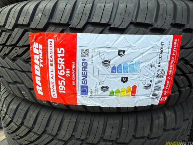 195/65R15 RADAR Dimax All Season EVC